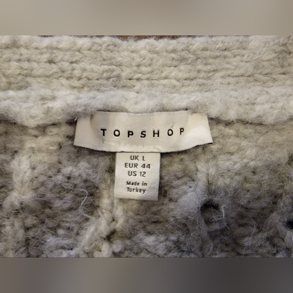 TOPSHOP stitchy cardigan Size 12 - Picture 7 of 8